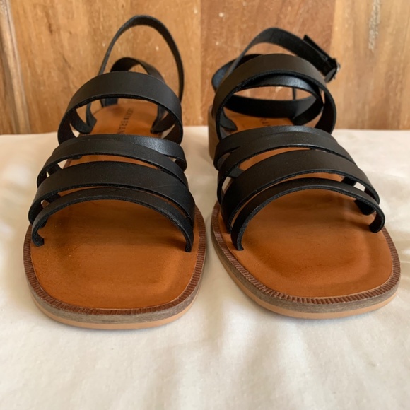Lucky Brand Women's Black Firola Strappy City Sandals Ankle Straps Size 6.5 - Picture 5 of 11